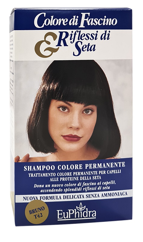 EUPHIDRA COLORE DI FASCINO & RIFLESSI DI SETA SHAMPOO COLORE PERMANENTE 42 BRUNO 120 ML - Farmafamily.it