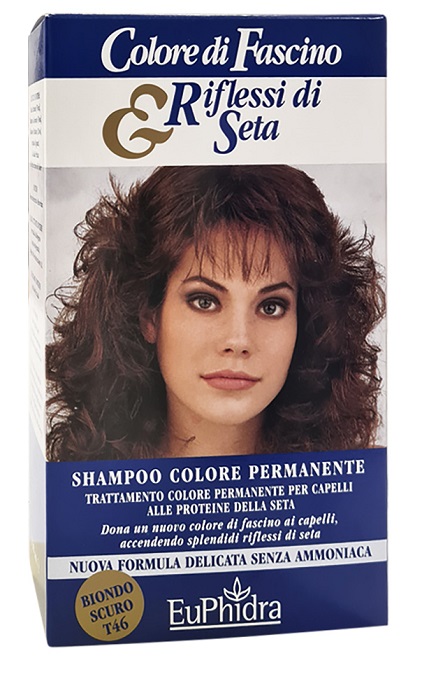 EUPHIDRA COLORE DI FASCINO & RIFLESSI DI SETA SHAMPOO COLORE PERMANENTE 46 BIONDO SCURO 120 ML - Farmafamily.it