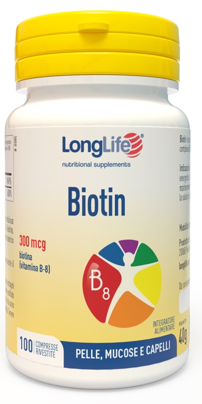LONGLIFE BIOTIN 100 COMPRESSE - Farmafamily.it