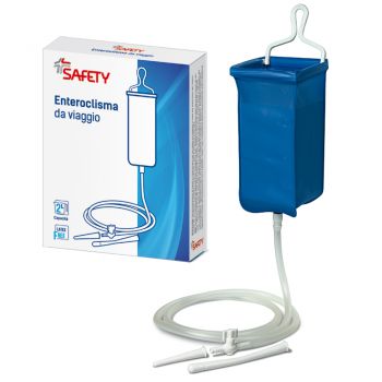 ENTEROCLISMA DA VIAGGIO KLISTER IN GOMMA CON CANNULA ANALE EVAGINALE 2 LITRI - Farmafamily.it