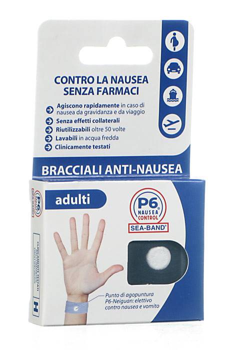BRACCIALE ANTI NAUSEA PER ADULTI P6 NAUSEA CONTROL 2 PEZZI - Farmafamily.it