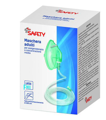 MASCHERA PER OSSIGENOTERAPIA CON TUBO 200CM - Farmafamily.it