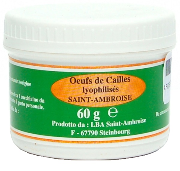 UOVA COTURNIX LIOFILIZZATO 60 G - Farmafamily.it