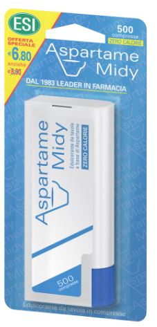 ESI ASPARTAME MIDY 500 COMPRESSE CON DISPENSER - Farmafamily.it