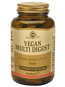 VEGAN MULTI DIGEST 50 TAVOLETTE MASTICABILI - Farmafamily.it