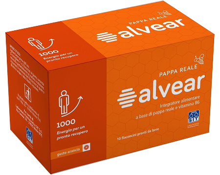 ALVEAR 1000 PAPPA REALE 10 FLACONCINI GUSTO ARANCIA - Farmafamily.it