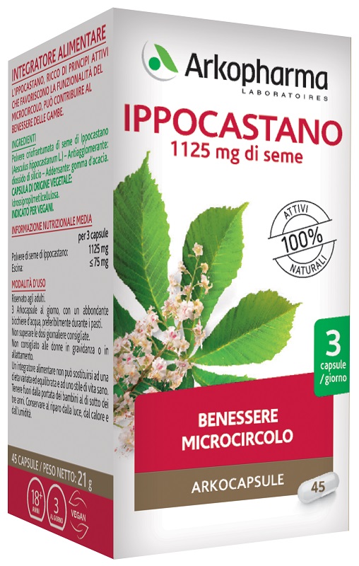 ARKO CAPSULE IPPOCASTANO 45 CAPSULE - Farmafamily.it