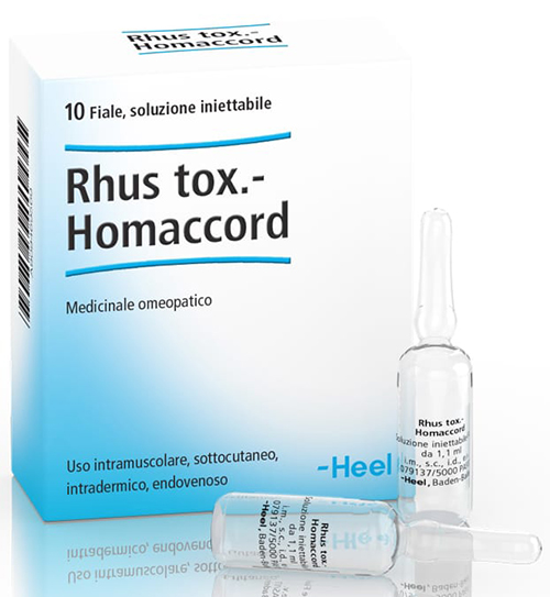 HEEL RHUS TOXICODENDRON HOMACCORD 10 FIALE DA 1,1 ML L'UNA - Farmafamily.it