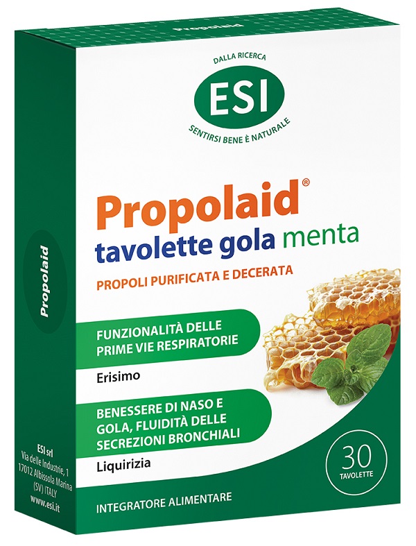 ESI PROPOLAID TAVOLETTE GOLA MENTA 30 TAVOLETTE - Farmafamily.it