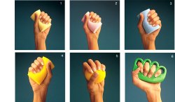MANUS ABILIS PALLINA PER RIABILITAZIONE MANO 5 GIALLO SCURO SFORZO MASSIMO - Farmafamily.it