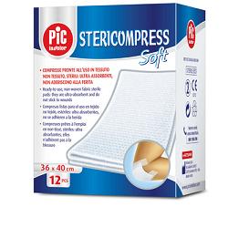 GARZA STERICOMPRESS SOFT XL TNT 36X40CM 12 PEZZI - Farmafamily.it