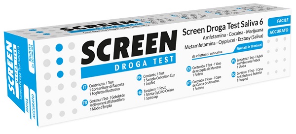 SCREEN DROGA TEST SALIVA 6 DROGHE - Farmafamily.it