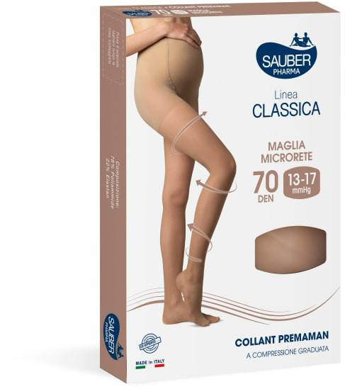 SAUBER COLLANT 70 DENARI PREMAMAN MAGLIA MICRORETE NEUTRO BEIGE 3 LINEA CLASSICA - Farmafamily.it