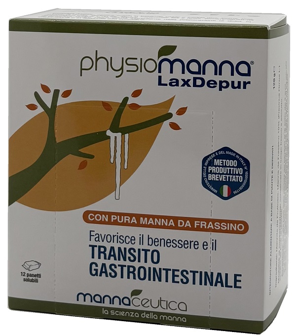 PHYSIOMANNA LAXDEPUR MANNITE DUFOUR 12 PANETTI SOLUBILI DA 10 G - Farmafamily.it