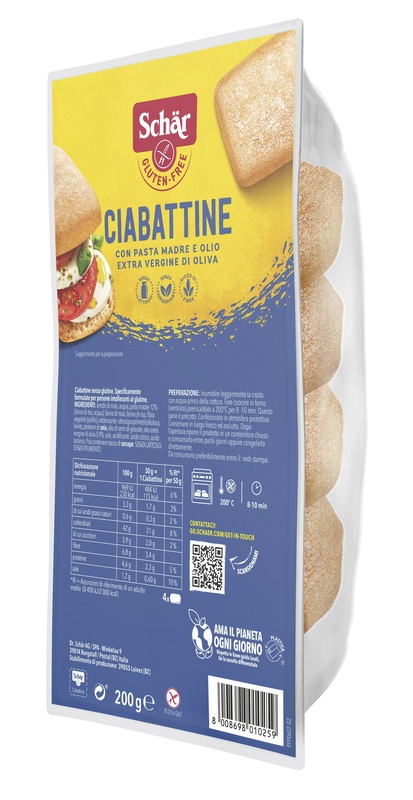 SCHAR CIABATTINA 200 G - Farmafamily.it