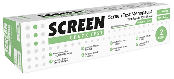 SCREEN TEST RAPIDO FSH/MENOPAUSA URINA 2 PEZZI - Farmafamily.it