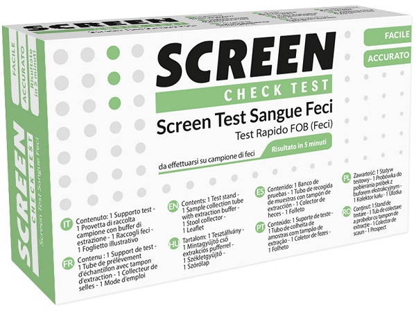 SCREEN TEST RAPIDO PRESENZA DI SANGUE OCCULTO NELLE FECI SCREEN TEST FOB - Farmafamily.it