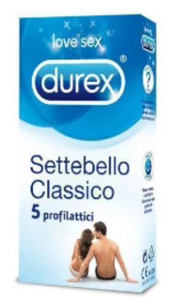 PROFILATTICO DUREX SETTEBELLO CLASSICO 5 PEZZI - Farmafamily.it