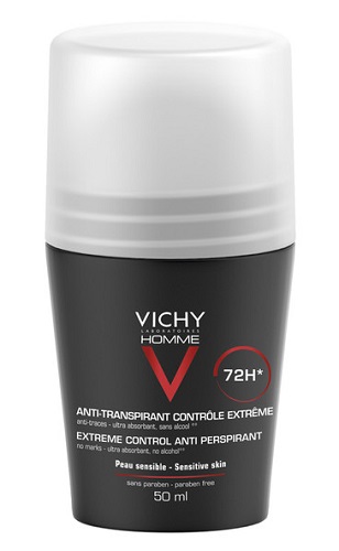 VICHY HOMME DEO ROLL-ON ANTI-TRASPIRANTE 50 ML - Farmafamily.it