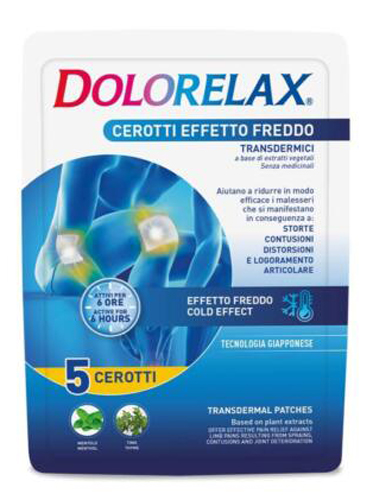DOLORELAX CEROTTO EFFETTO FREDDO 5 PEZZI - Farmafamily.it
