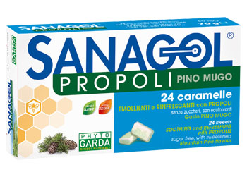 SANAGOL PROPOLI PINO MUGO 24 CARAMELLE - Farmafamily.it