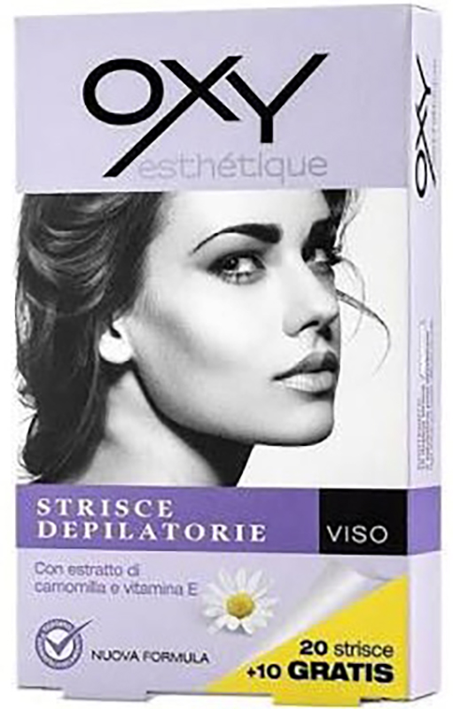 OXY STRISCE DEPILATORIE VISO 20 PEZZI - Farmafamily.it