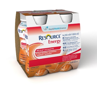 RESOURCE ENERGY ALBICOCCA 4 BOTTIGLIE 200 ML - Farmafamily.it
