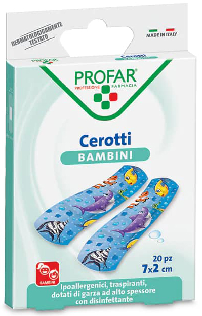 CEROTTO BAMBINI 7X2 CM 20 PEZZI PROFAR - Farmafamily.it
