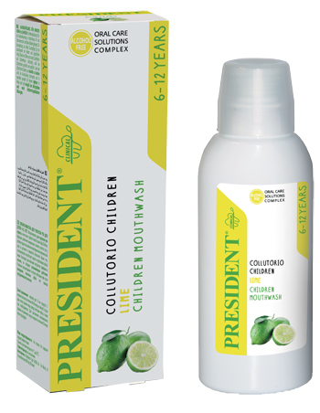 PRESIDENT CHILDREN COLLUTORIO LIME 250 ML - Farmafamily.it