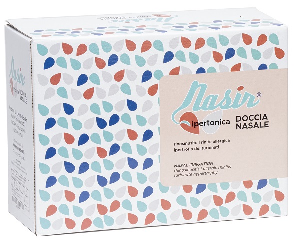 DOCCIA NASALE NARIS CON SOLUZIONE FISIOLOGICA IPERTONICA 8 SACCHE 250 ML + 1 BLISTER - Farmafamily.it
