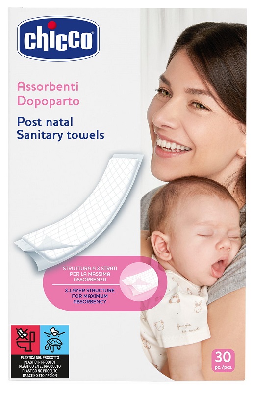 CHICCO ASSORBENTI PROTECTION POSTPARTO 30 PEZZI - Farmafamily.it