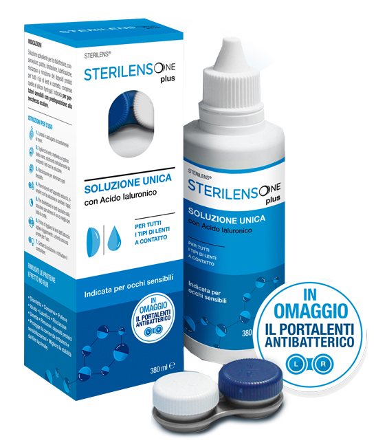 SOLUZIONE UNICA STERILENS ONE PLUS CON ACIDO IALURONICO 380 ML - Farmafamily.it