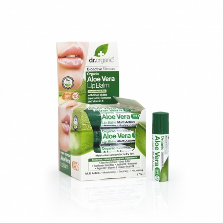 DR ORGANIC ALOE VERA LIP BALM BALSAMO LABBRA 5,7 ML - Farmafamily.it