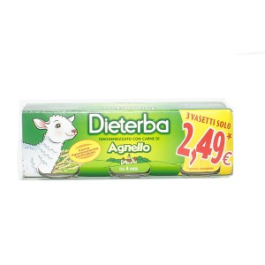 DIETERBA OMOGENEIZZATO AGNELLO 3 PEZZI 80 G - Farmafamily.it