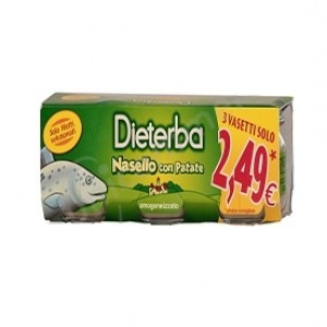 DIETERBA OMOGENEIZZATO NASELLO 3 PEZZI 80 G - Farmafamily.it