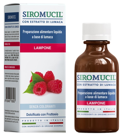 SIROMUCIL PREPARATO ALIMENTARE CON ESTRATTO DI LUMACA AL LAMPONE 150 ML - Farmafamily.it