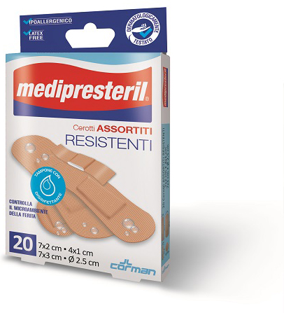 CEROTTI ASSORTITI MEDIPRESTERIL RESISTENTI 20 PEZZI - Farmafamily.it