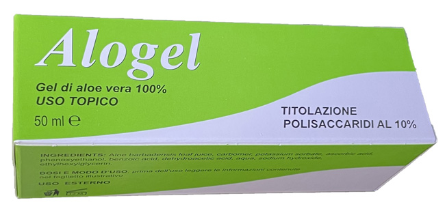 ALOGEL ALOE PURA 100% TITOLATO 10% IN POLISACCARIDI 50 ML - Farmafamily.it