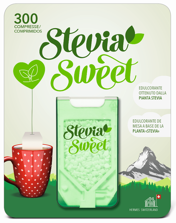 HERMESETAS STEVIA 300 COMPRESSE - Farmafamily.it