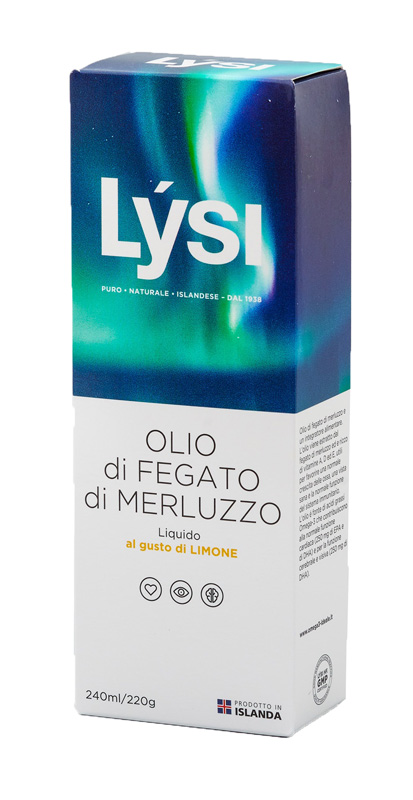 LYSI OLIO FEGATO MERLUZZO LIMONE 240 ML - Farmafamily.it