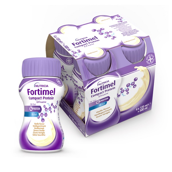 FORTIMEL COMPACT PROTEIN VANIGLIA 4 BOTTIGLIE DA 125 ML - Farmafamily.it