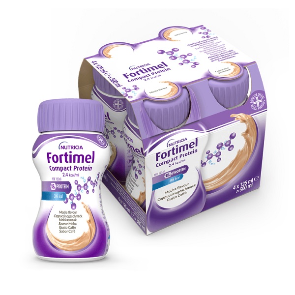 FORTIMEL COMPACT PROTEIN CAFFE' 4 BOTTIGLIE DA 125 ML - Farmafamily.it