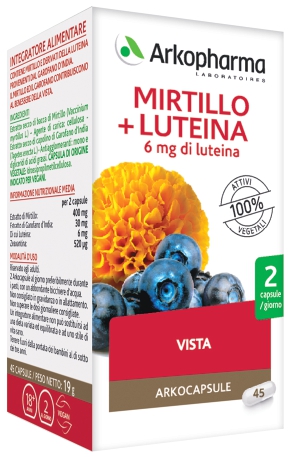 ARKO CAPSULE MIRTILLO+LUTEINA 45 CAPSULE - Farmafamily.it