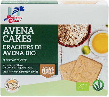 FSC AVENACAKES CRACKERS DI AVENA BIO VEGAN SENZA LIEVITO DI BIRRA CON OLIO EXTRAVERGINE DI OLIVA 250 G - Farmafamily.it
