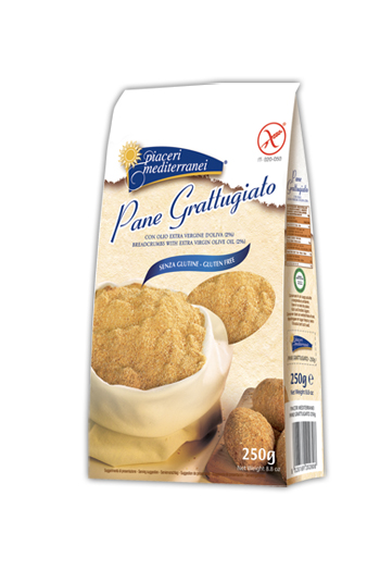 PIACERI MEDITERRANEI PANE GRATTUGGIATO SENZA GLUTINE 250 G - Farmafamily.it