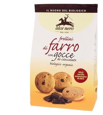 FROLLINI DI FARRO CON GOCCE CIOCCOLATO BIO 300 G - Farmafamily.it