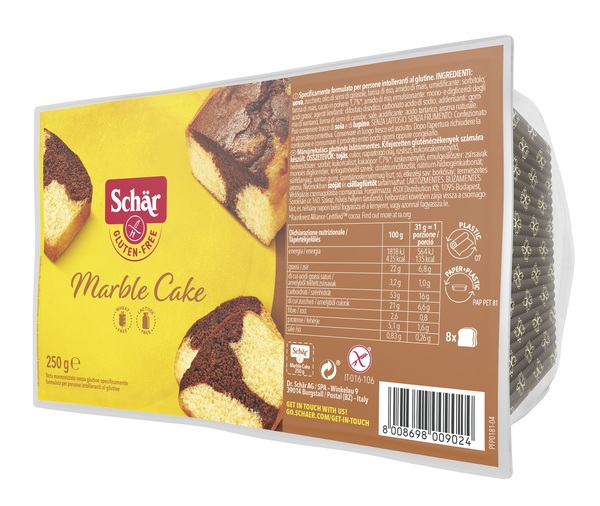 SCHAR MARBLE CAKE SENZA LATTOSIO 250 G - Farmafamily.it