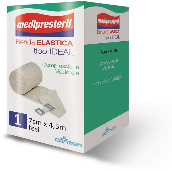 BENDA ELASTICA MEDIPRESTERIL IDEAL CM7X45MT - Farmafamily.it