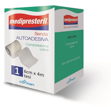 BENDA ADESIVA MEDIPRESTERIL 6X400CM - Farmafamily.it