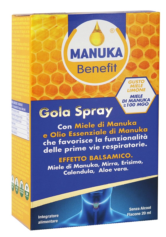 MANUKA BENEFIT GOLA SPRAY 20 ML - Farmafamily.it